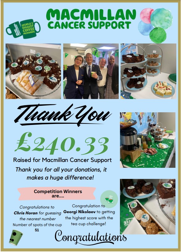 Macmillan's Coffee Morning