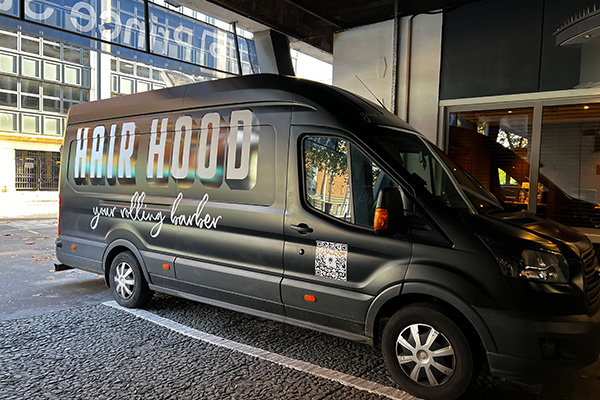 Van for haircuts for International Men’s day